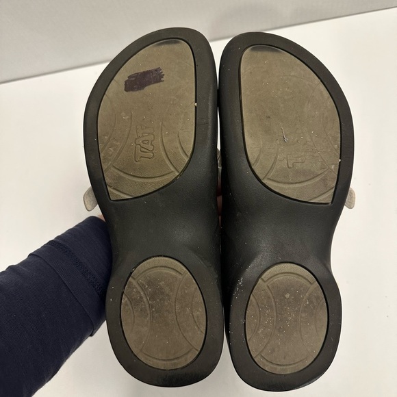 Birkenstock Tatami White Leather Sandals Straps Slides US 9 - Picture 5 of 12